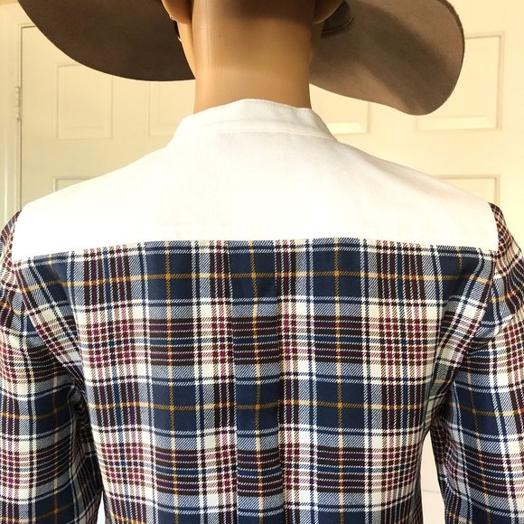 Tory Burch Cora Tartan Plaid Silk Shirtdress - Picture 5 of 16